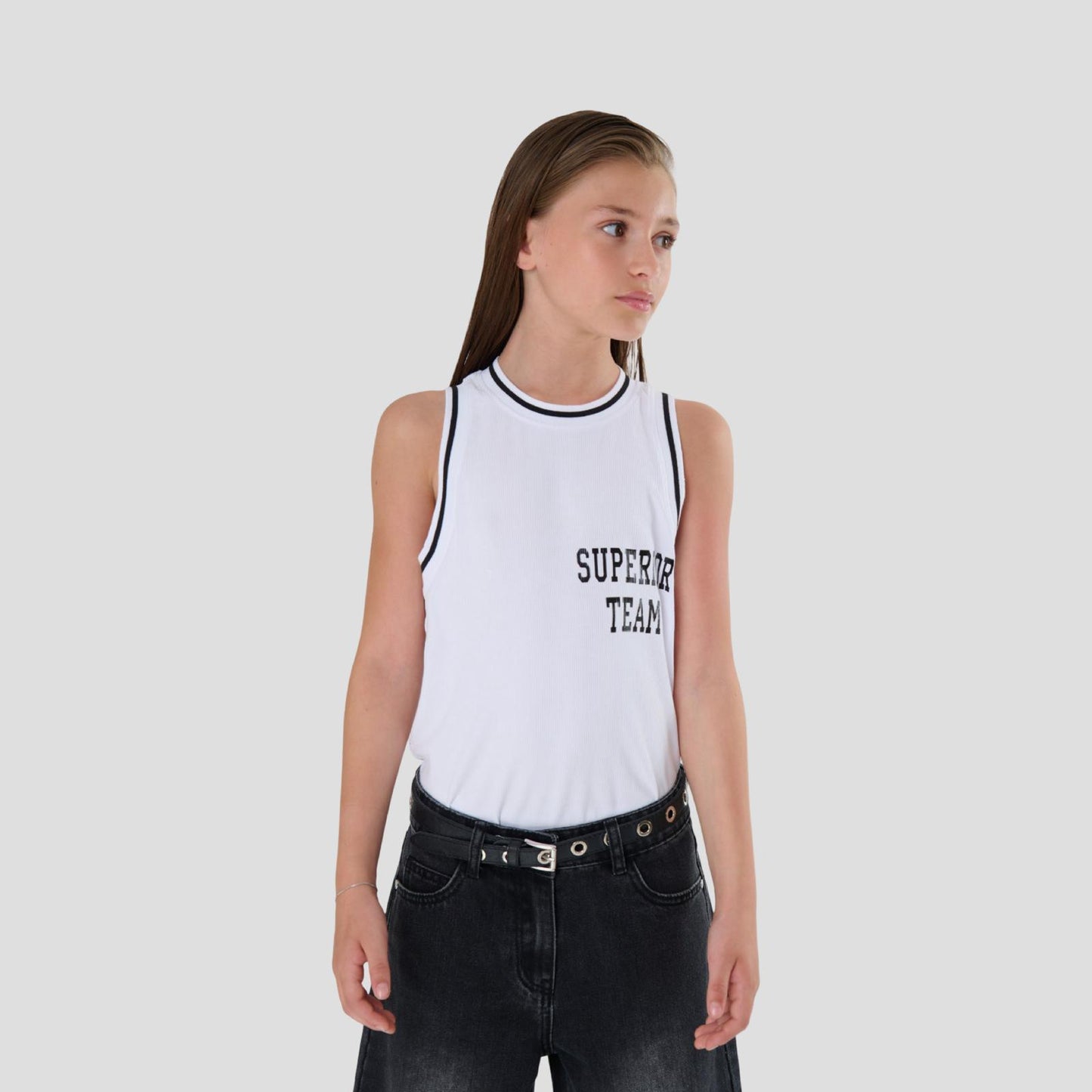 Canotta Basket Bianca Ragazza con Numero 10 – TOBETOO - OOPS by BabyBimbo 0-16