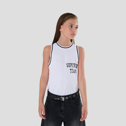 Canotta Basket Bianca Ragazza con Numero 10 – TOBETOO - OOPS by BabyBimbo 0-16