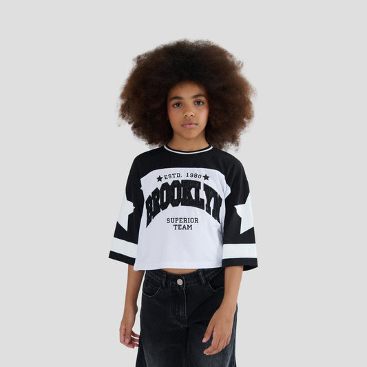 T-Shirt College Ragazza Brooklyn – TOBETOO - OOPS by BabyBimbo 0-16