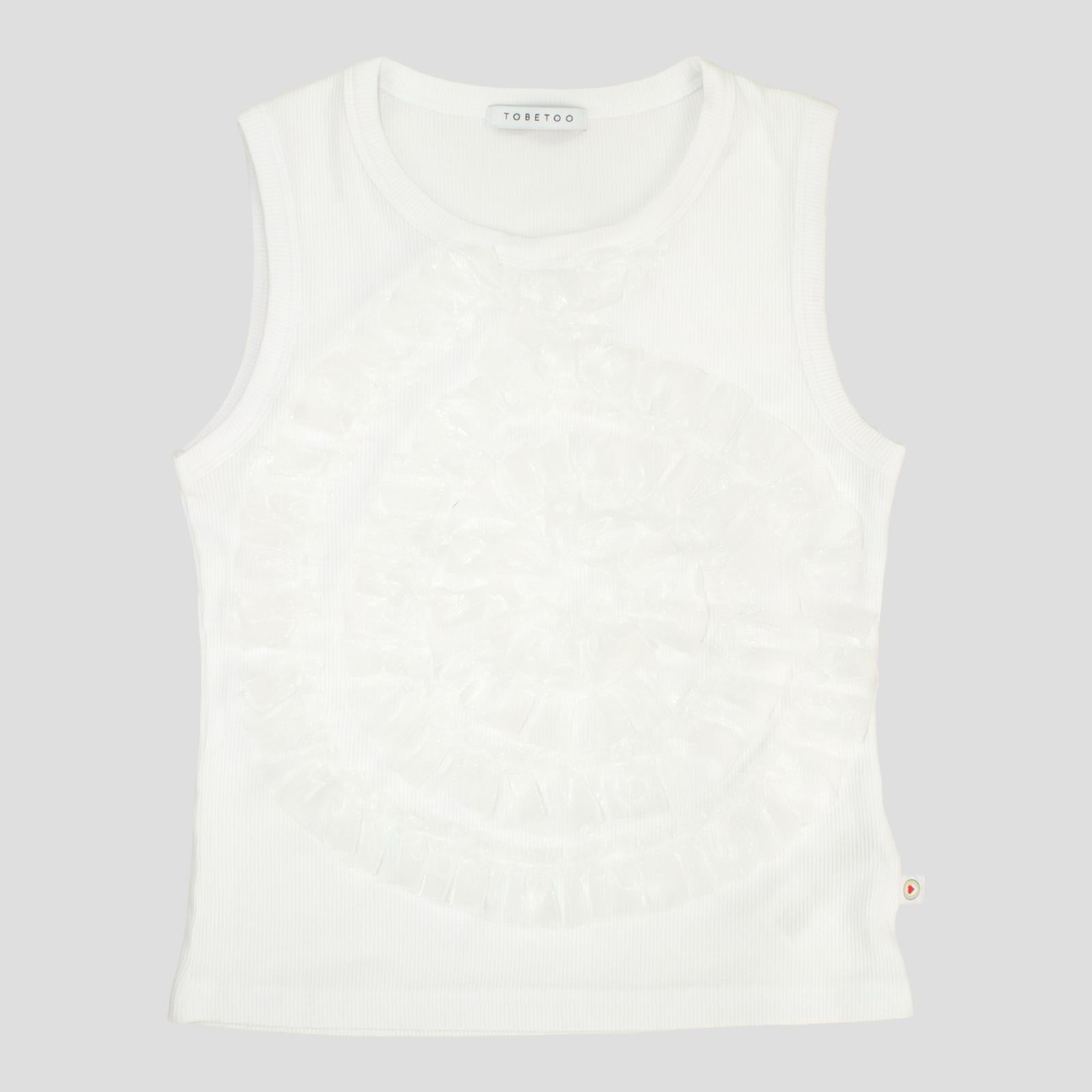 Canotta Bambina a Costine con Tulle Frontale – Top Moda Ragazza TOBETOO - OOPS by BabyBimbo 0-16