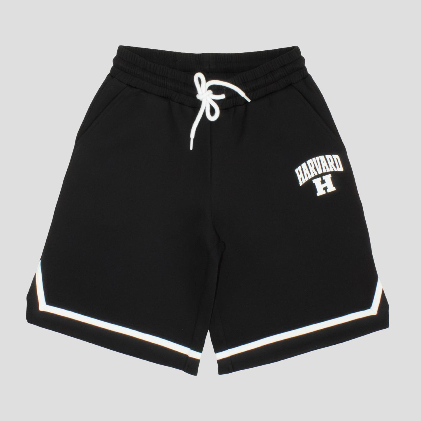 Bermuda Basket Ragazza Nero e Bianco con Elastico – Stile College TOBETOO