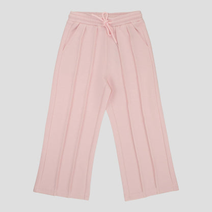 Pantaloni Larghi Bambina Punto Milano Rosa - OOPS by BabyBimbo 0-16