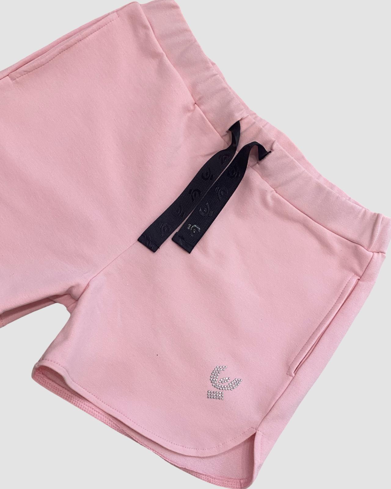 Shorts Rosa Ragazza in Cotone Sportivo – Casual Trendy- FREDDY - OOPS by BabyBimbo 0-16