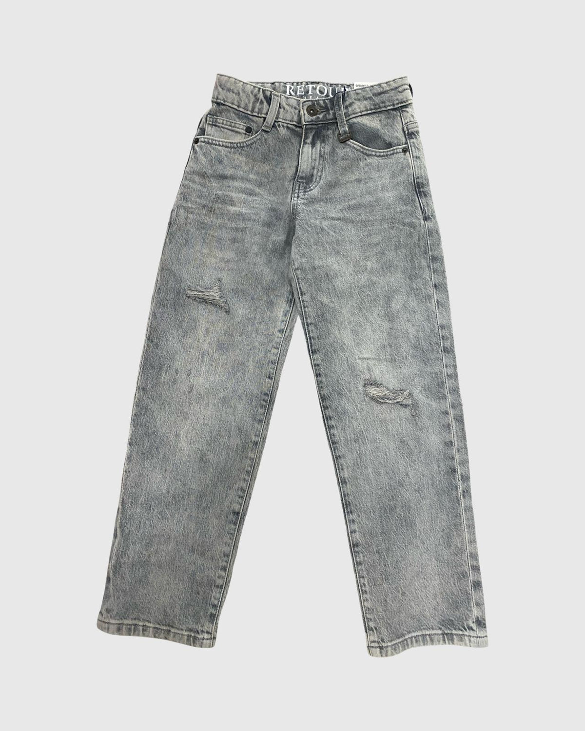 Jeans Oversized Ragazzo Retour Grigi con Strappi - OOPS by BabyBimbo 0-16