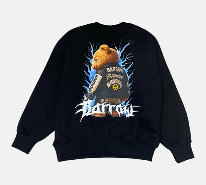 Felpa Ragazzo Barrow in Puro Cotone Over con Maxi Stampa Teddy