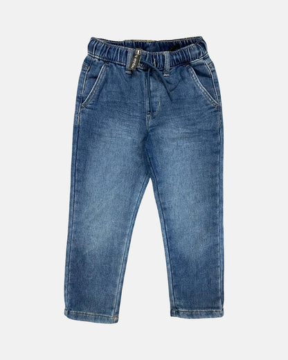 Jeans Bambino Sarabanda Regular Fit Denim Chiaro con Elastico in Vita
