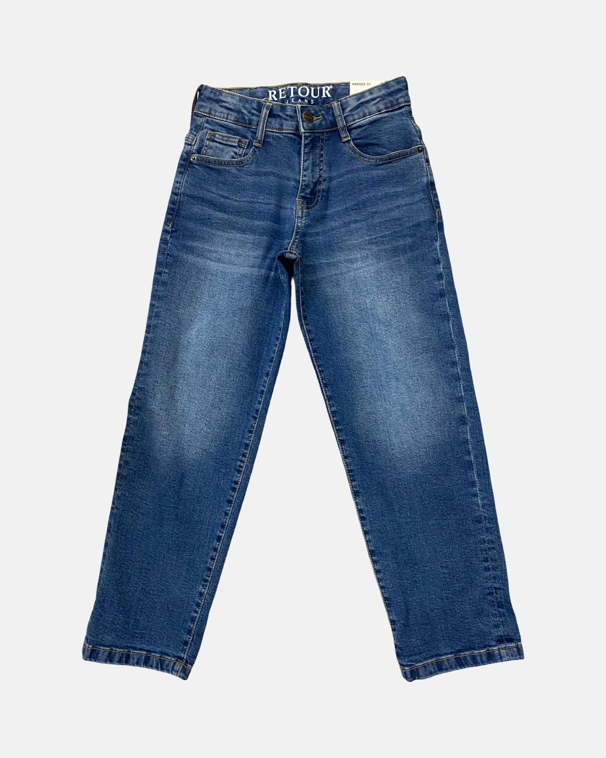 Jeans Ragazzo Retour relaxed fit in Denim Stretch con Vita Regolabile - OOPS by BabyBimbo 0-16