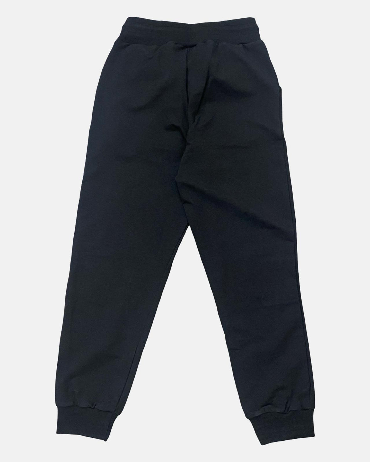 Pantalone Tuta Ragazzo Color Piombo con Elastico in Vita e Polsini