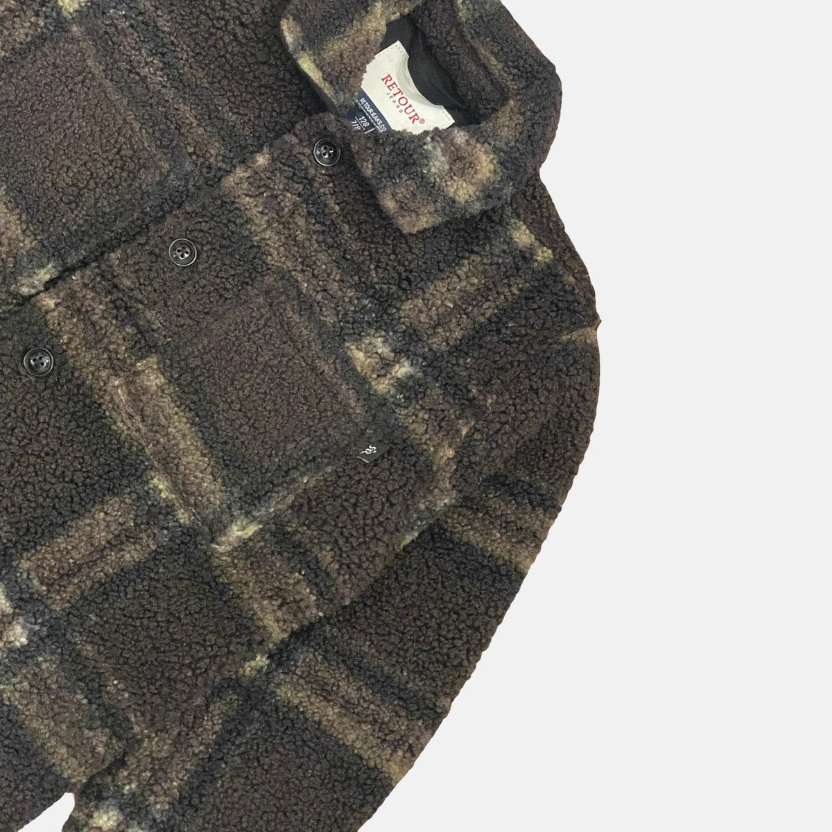 Giacca Camicia Teddy Invernale Ragazzo Marrone a Quadri – Oversize 8-16 Anni