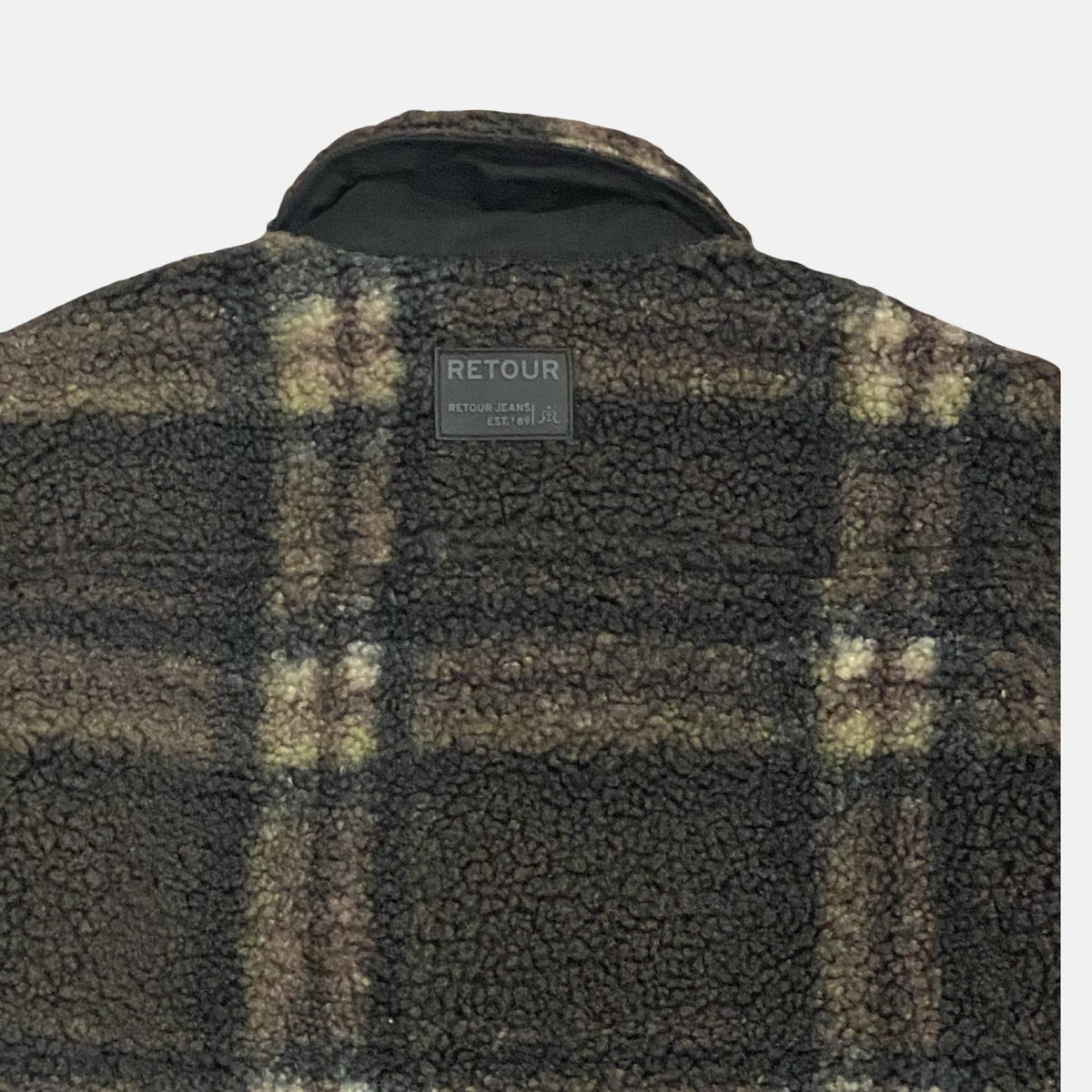Giacca Camicia Teddy Invernale Ragazzo Marrone a Quadri – Oversize 8-16 Anni