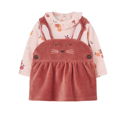 Completo neonata conigli arancione