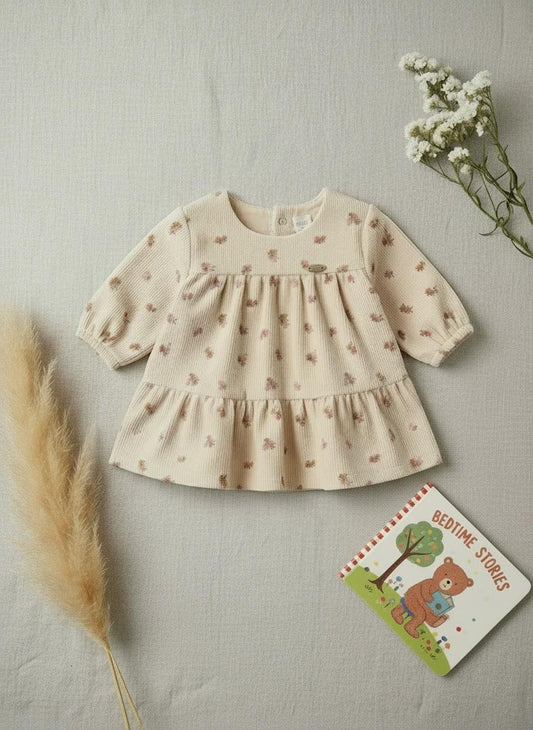 Vestito Vellutato Neonata con Stampa Floreale - Mayoral - OOPS by BabyBimbo 0-16