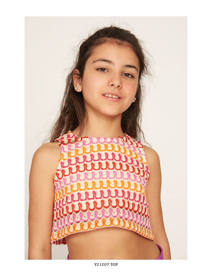 Crop top for girls from 8 to 16 years Y-Clù Y21207