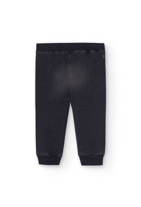 Pantalone morbidi effetto denim Black per Bambino da 12mesi a 8anni Boboli 390248Black