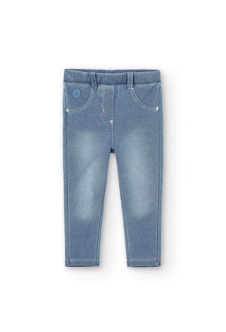 Leggings effetto jeans slavato per Bimba Boboli 290001