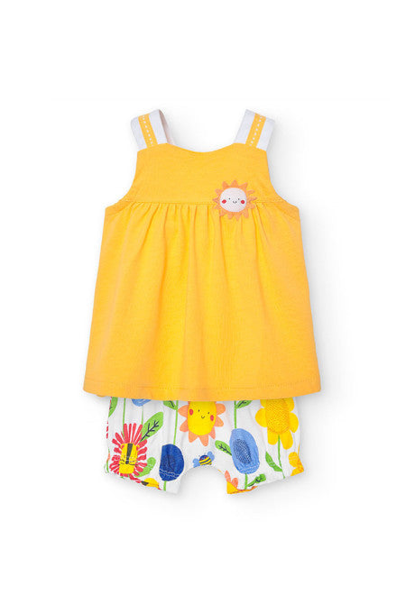 Summer outfit for baby girls from 3 months to 12 months Boboli 128012