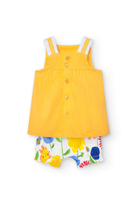 Summer outfit for baby girls from 3 months to 12 months Boboli 128012