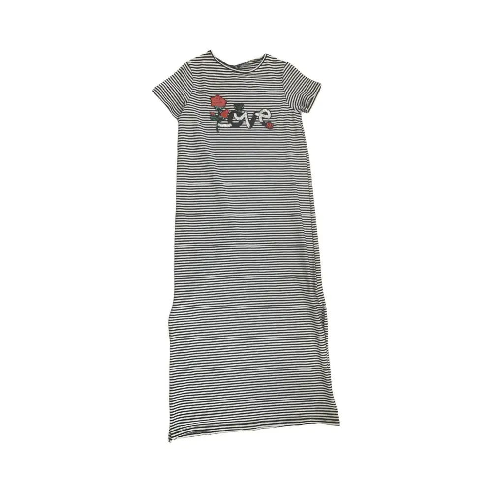 Abito Righe Bianco nero Sarabanda 14anni 0W713 - OOPS by BabyBimbo 0-16