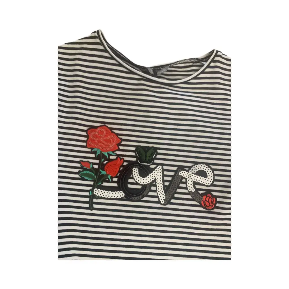 Abito Righe Bianco nero Sarabanda 14anni 0W713 - OOPS by BabyBimbo 0-16