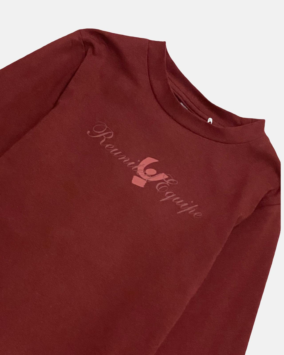 Maglietta Freddy per bambina in colore borgogna con logo elegante stampato