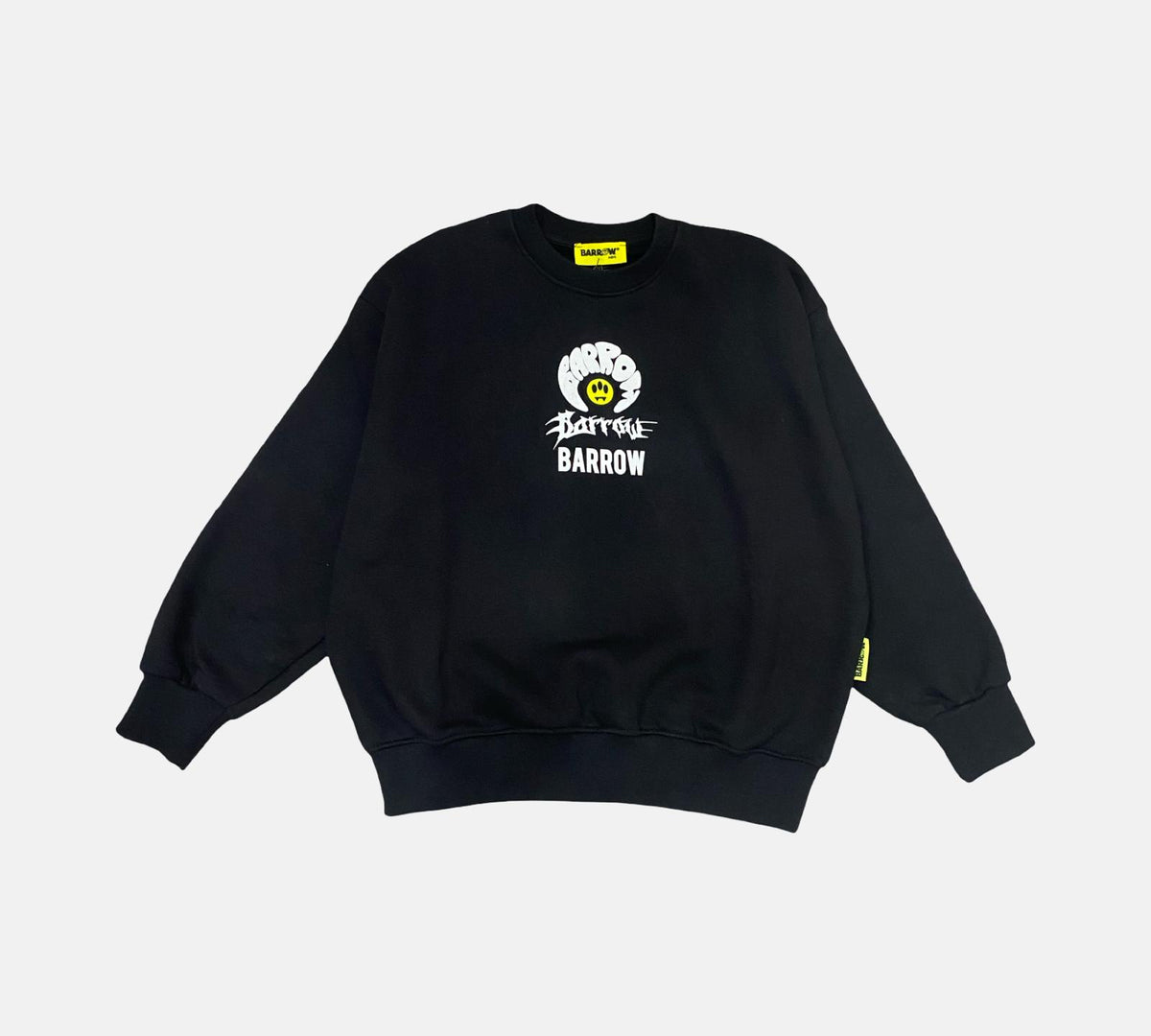 Maglione BARROW nero con logo divertente, ideale per bambina con stile urbano