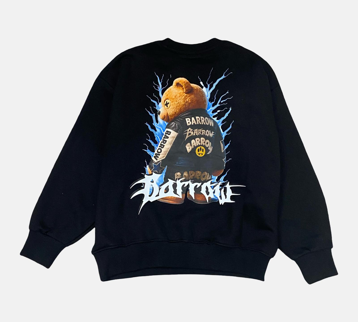 Maglione BARROW nero con grafica teddy bear, ideale per bambina con stile unico