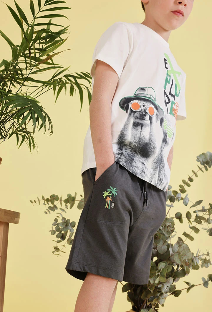 Bermuda cotone grigio – BOBOLI