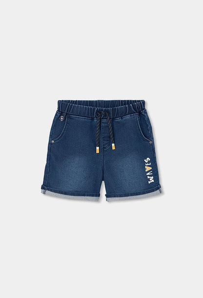 Bermuda in denim blu marino – BOBOLI - OOPS by BabyBimbo 0-16