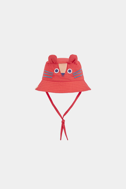 Cappello Neonato Arancione in Cotone con Animali – Regolabile–  BOBOLI - OOPS by BabyBimbo 0-16