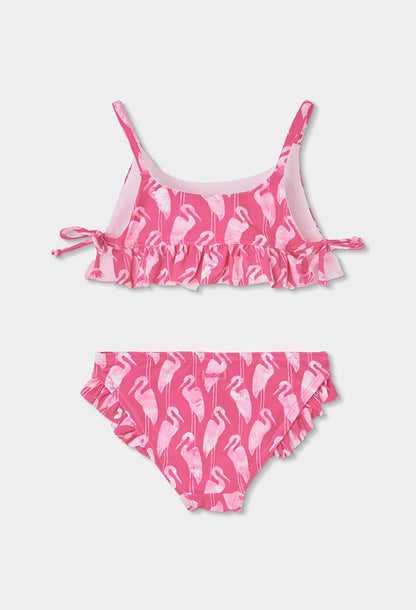 Bikini bambina stampato rosa UPF50+ - BOBOLI - OOPS by BabyBimbo 0-16