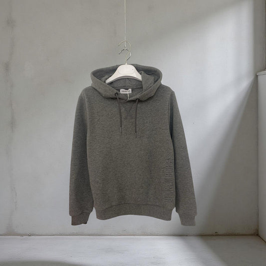 Felpa ragazzo Bikkembergs con cappuccio in grigio, ideale per un look casual e moderno