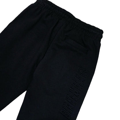 Pantaloni tuta neri Bikkembergs bambino con elastico in vita e tasca laterale