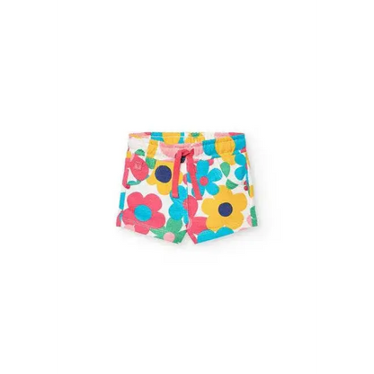 Shorts bambini Boboli con fantasia floreale colorata completo corto bambina estate