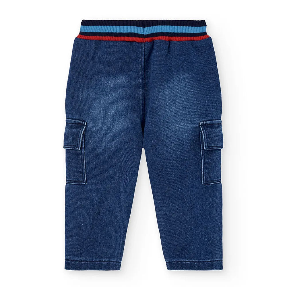 Pantalone di denim per bambino in blu