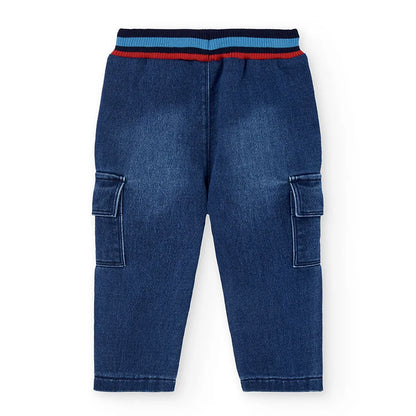 Pantalone di denim per bambino in blu