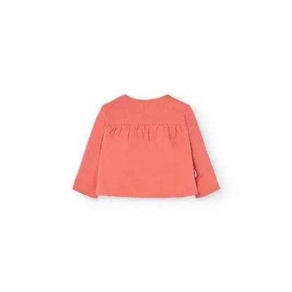 Felpa Boboli rosa vista retro ideale come giacchetta reversibile neonata comoda e morbida