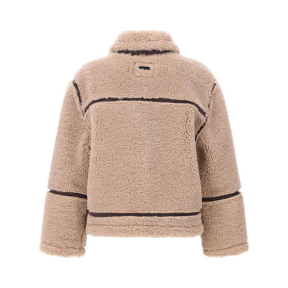 Giubbotto Ragazza Retour Teddy Beige con Cerniera – Modello Box Trendy