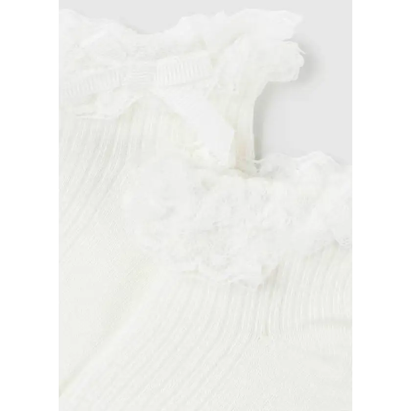 Calze corte cerimonia LENZING™ ECOVERO™ Panna neonata 0-18mesi Mayoral 9713 14 - OOPS by BabyBimbo 0-16