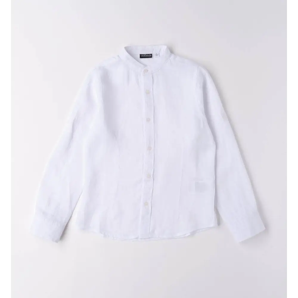 Camicia 100% lino ragazzo da 8 a 16 anni Sarabanda 06313 - OOPS by BabyBimbo 0-16