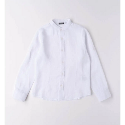 Camicia 100% lino ragazzo da 8 a 16 anni Sarabanda 06313 - OOPS by BabyBimbo 0-16