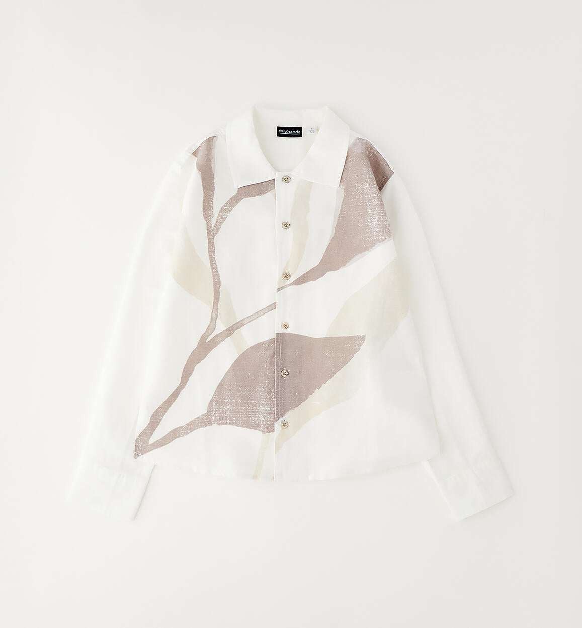 Camicia Cerimonia Ragazzo Lino e Cotone – Stampa All Over - Sarabanda - OOPS by BabyBimbo 0-16