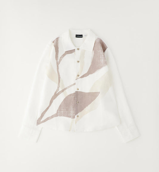 Camicia Cerimonia Ragazzo Lino e Cotone – Stampa All Over - Sarabanda - OOPS by BabyBimbo 0-16
