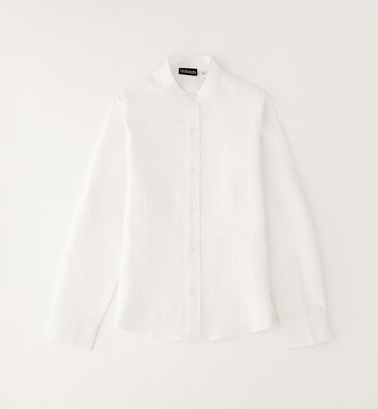 Camicia Ragazzo Lino e Cotone Collo Coreana - Sarabanda - OOPS by BabyBimbo 0-16