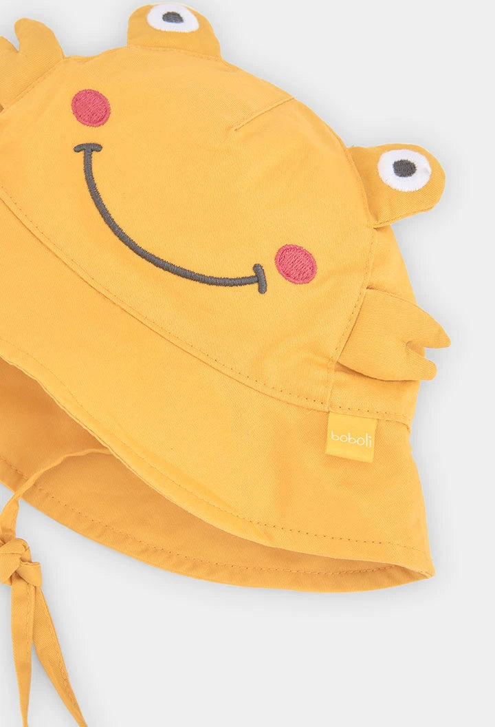 Cappello Neonato Giallo con Faccia Sorridente – Con Lacci–  BOBOLI - OOPS by BabyBimbo 0-16