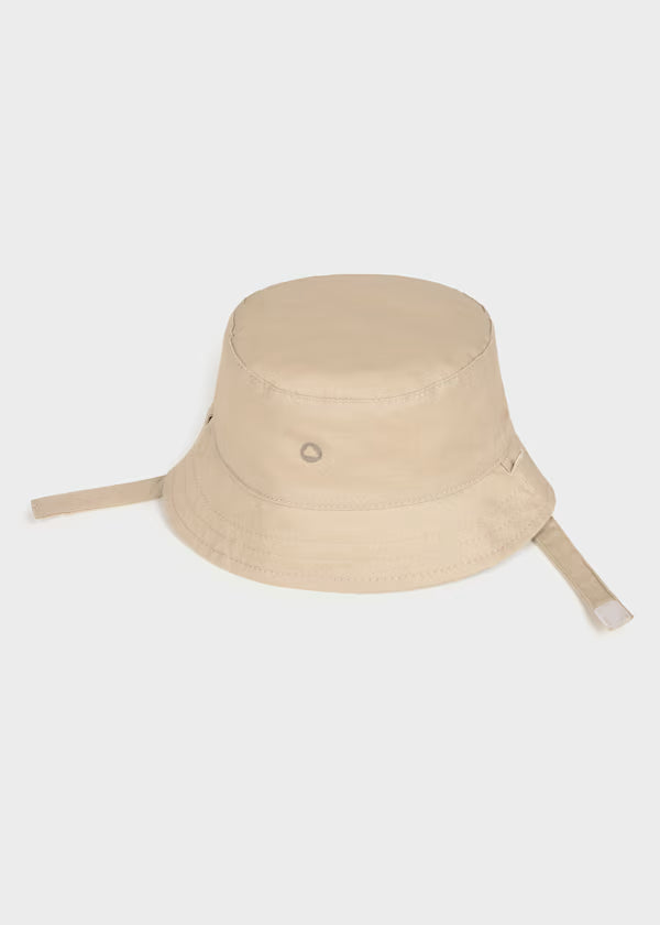 Cappello Neonato Reversibile da Sole Modello Pescatore Beige e Bianco - Mayoral - OOPS by BabyBimbo 0-16