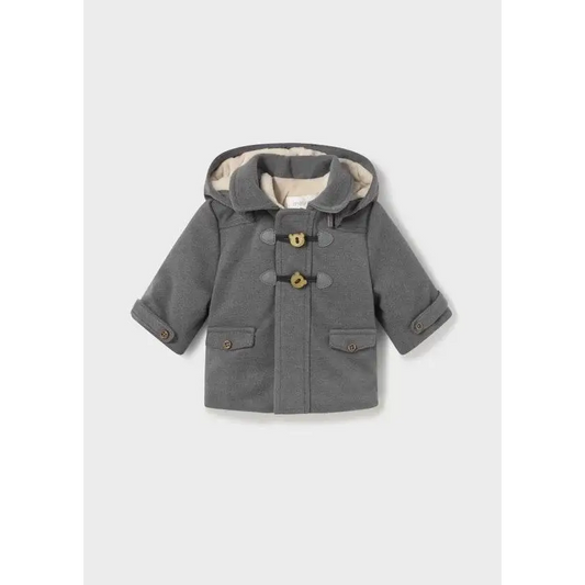 Cappotto con cappuccio fibre riciclate neonato 0-18mesi Mayoral 02412-64 - OOPS by BabyBimbo 0-16