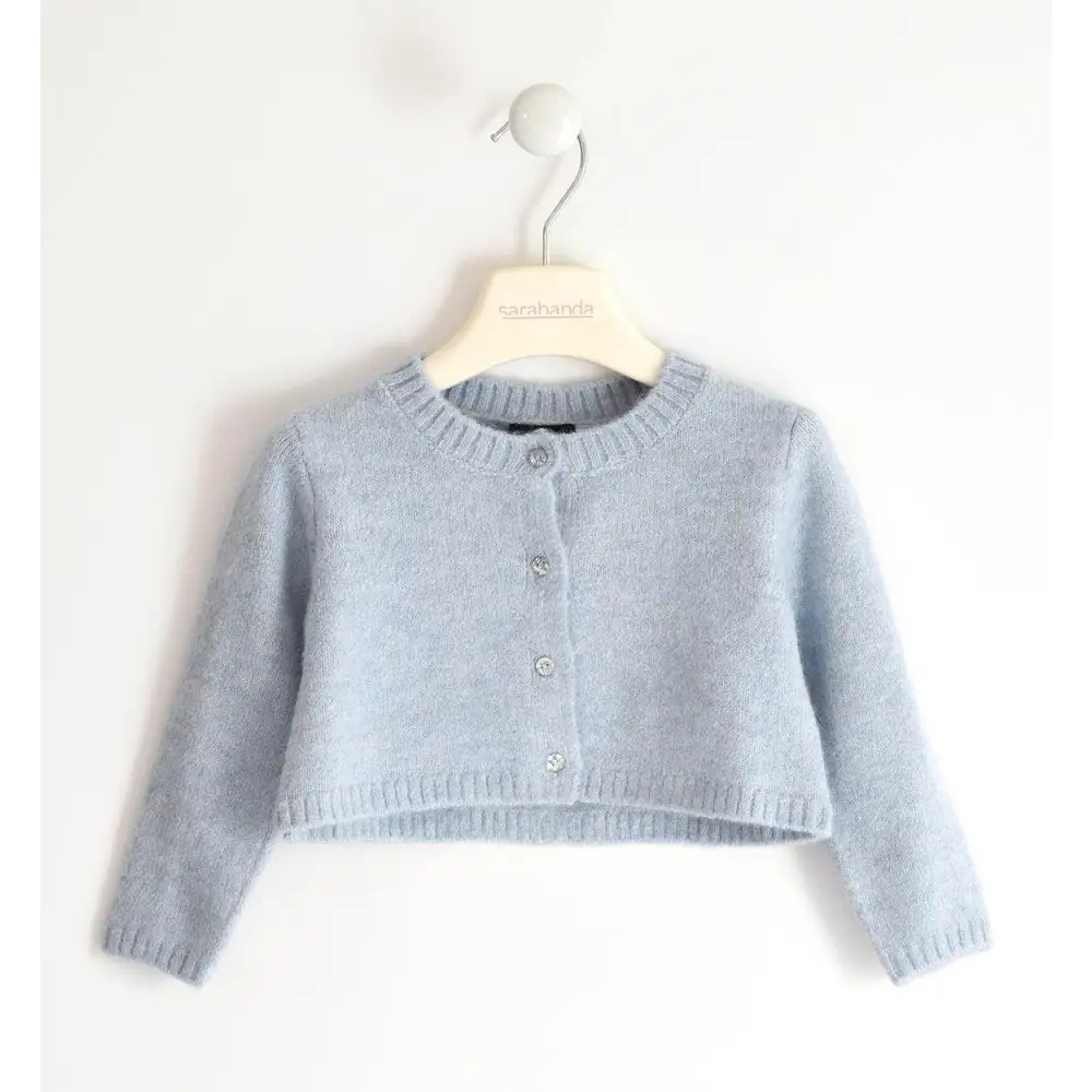 Cardigan bambina in tricot stretch da 12 mesi a 8 anni Sarabanda 05240 - OOPS by BabyBimbo 0-16