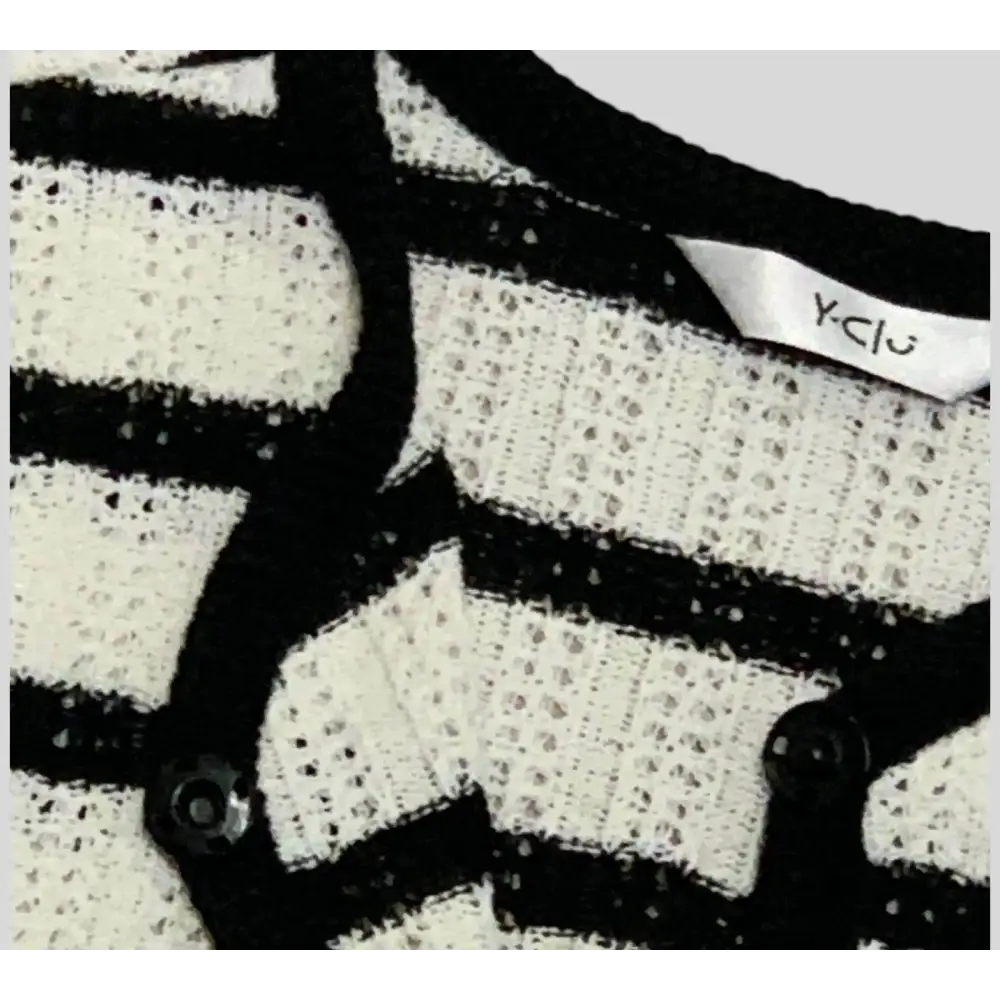 CARDIGAN NERO/BIANCO RIGHE YCLU 182MYFJS - OOPS by BabyBimbo 0-16