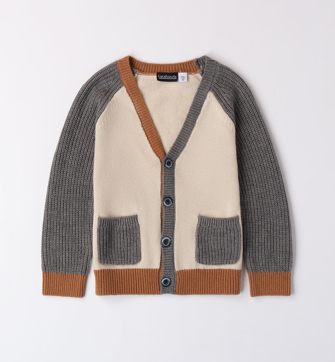 Cardigan bicolor per bambino Da 12mesi a 8anni Sarabanda 0A108