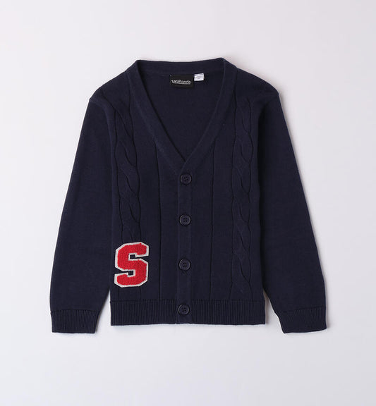 Cardigan college Navy per bambino Da 12mesi a 8anni Sarabanda 0A020 3854